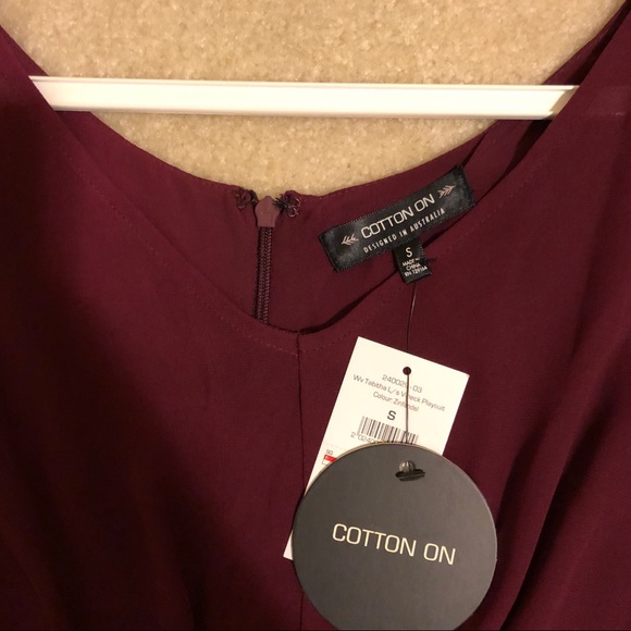 💜Cotton On Chiffon Long Sleeved Layered Playsuit - Picture 4 of 5